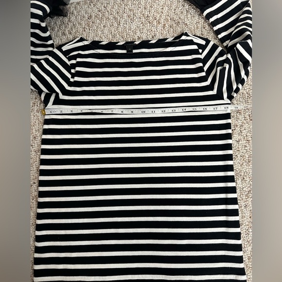 J. Crew Black and White Boxy Striped Blouse size XS - Picture 9 of 9